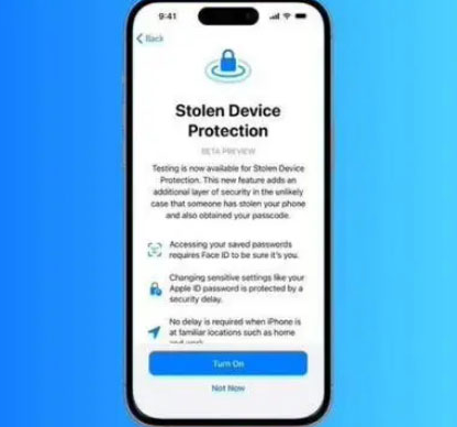 贵溪苹果授权维修店分享被盗设备保护功能开启方法 