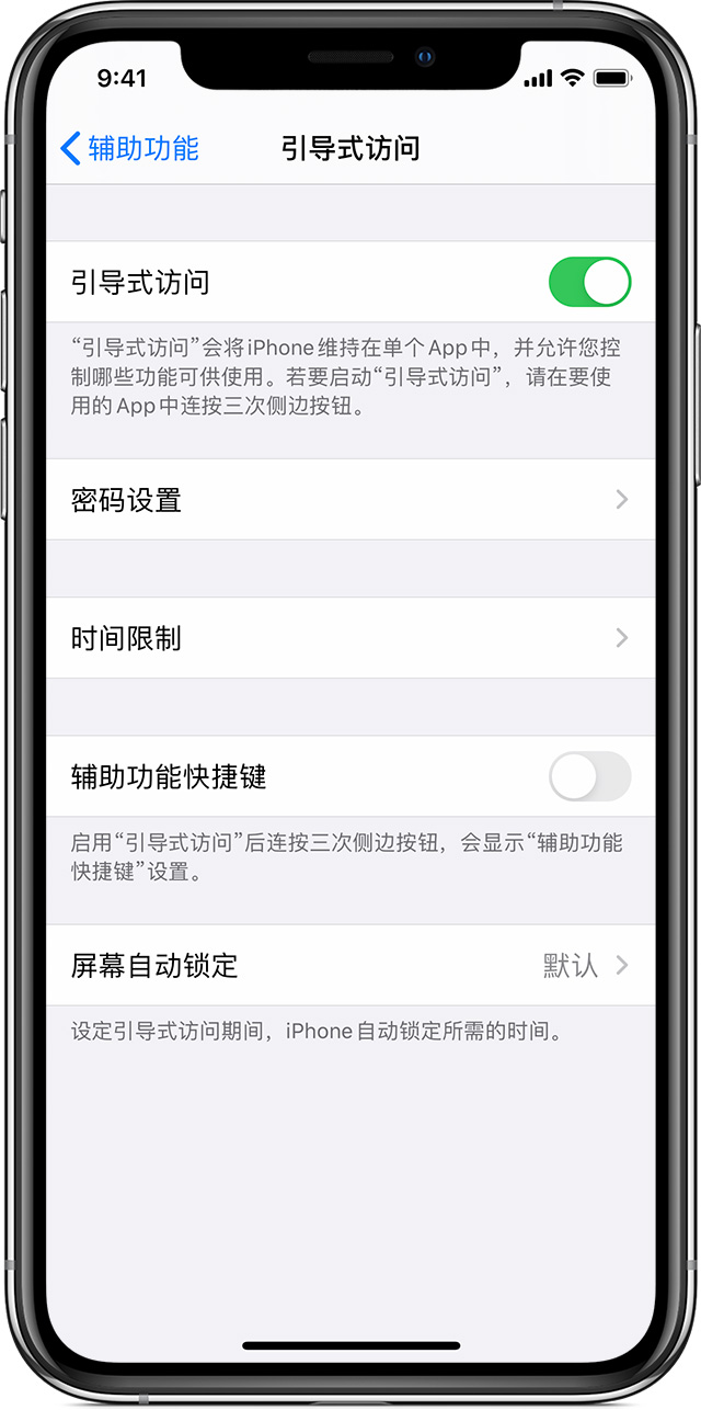 贵溪苹果手机维修分享如何在 iPhone 上退出引导式访问 