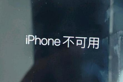 贵溪苹果服务网点分享锁屏界面显示“iPhone 不可用”如何解决 